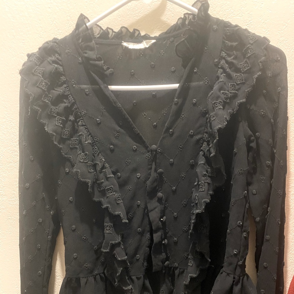 Sheer Button Up Top